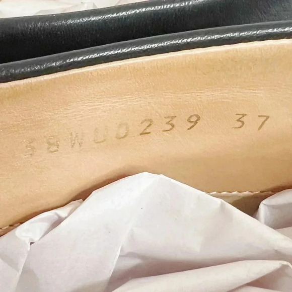 Maison Martin Margiela Paris Black Leather Heeled Booties Size 37 38WU0239 - Picture 6 of 13